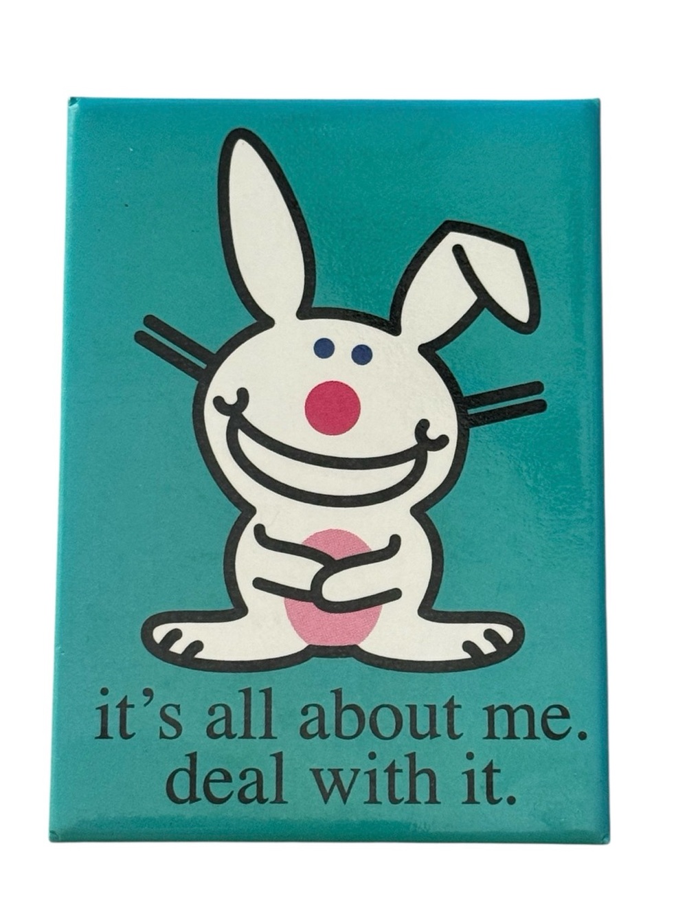 Vintage It's Happy Bunny rare magnet collectible nostalgia Y2K gift All about me